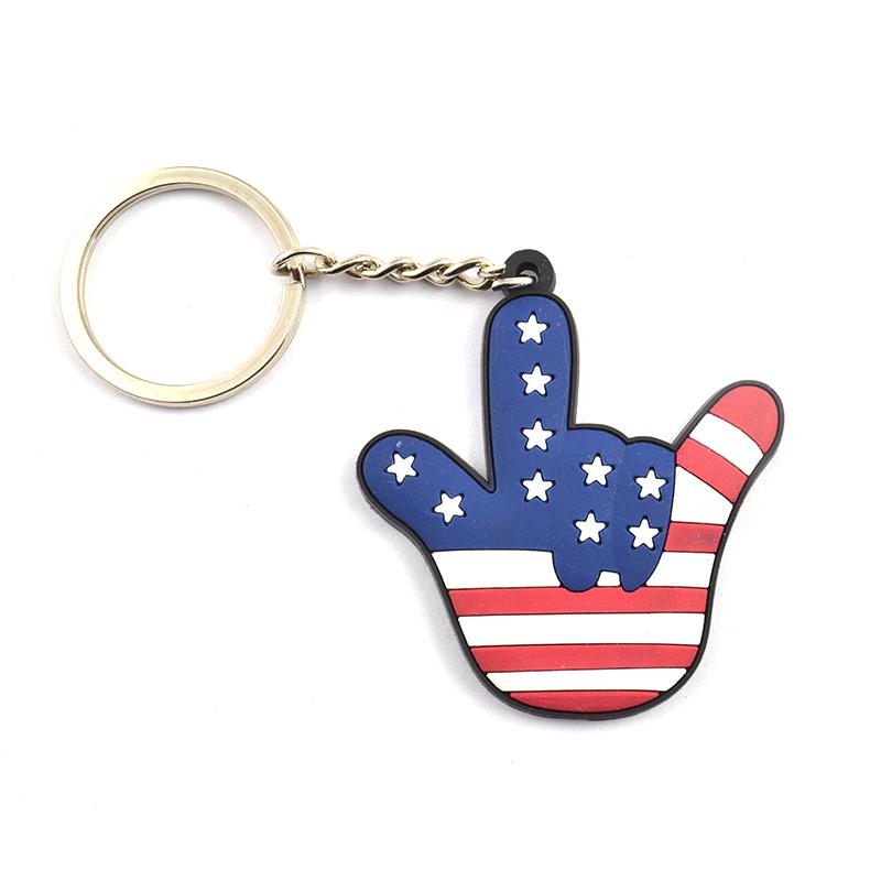 Recycled Keychain Soft Pvc Key Chain Custom Rubber Keyrings PVC keychain