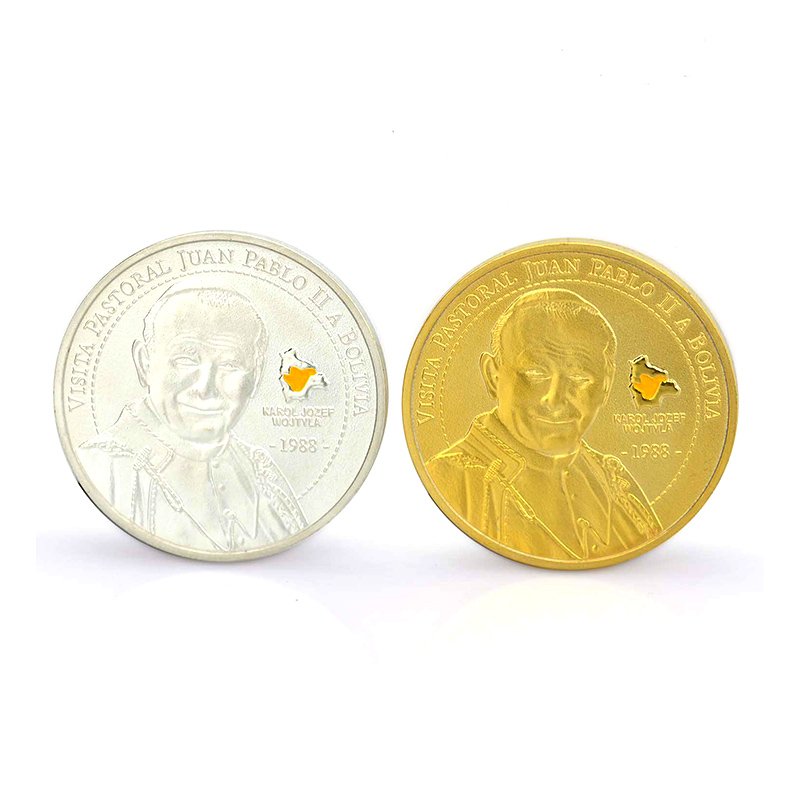 Zinc Alloy Silver Plated Coin Metal Coin Die Stamping Custom COINS