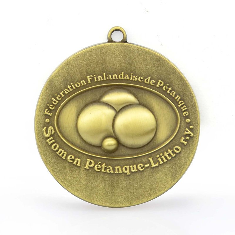 Oem Custom Antique Gold Medal Made Cheap 2D Metal Medallion