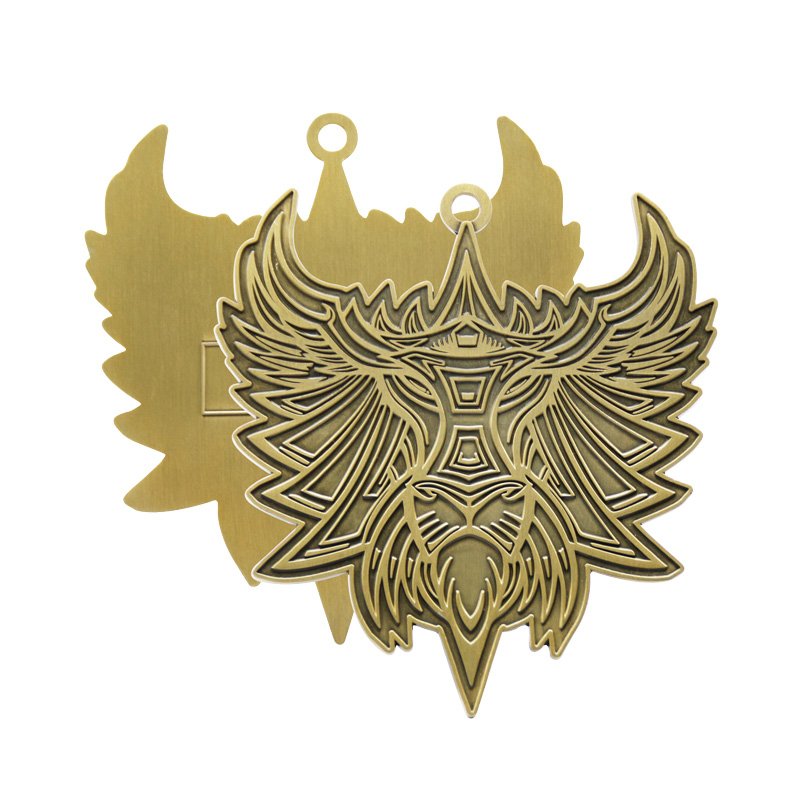 China Metal Medal Manufacture Custom Bronze Medal With Lanyard