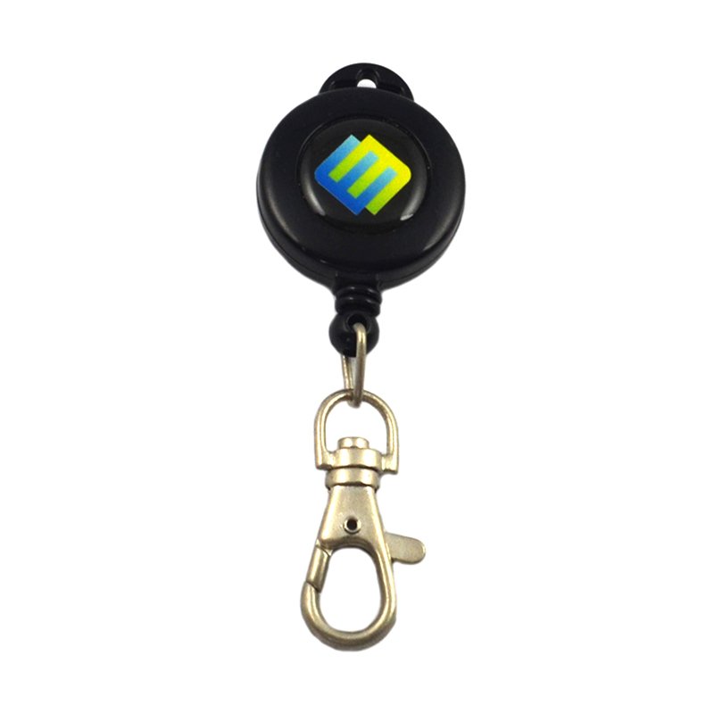 Custom Id Holder Keychain Personalized Retractable Key Chain
