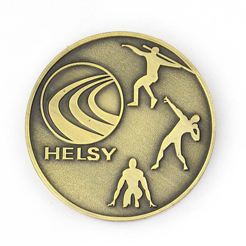 Custom Logo Engraved Souvenir Coin Metal Gold Coins For Sale