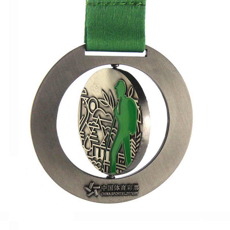 Running And Medals Metal Wholesale 5K Sports Medal With Lanyard