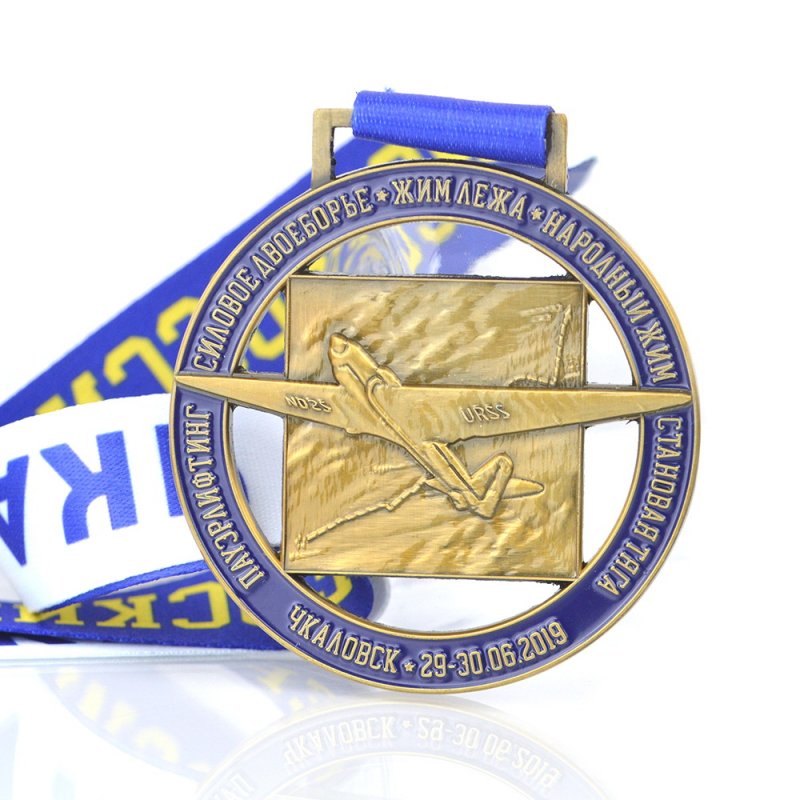 Custom Gold Awards Wholesale Bulk Cheap Metal Engraved Medal