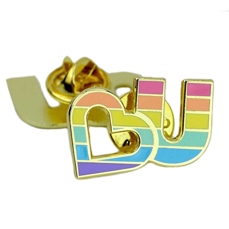 Gold Enamel Pins Custom Made Your Own Bulk Metal 3D Lapel Pin