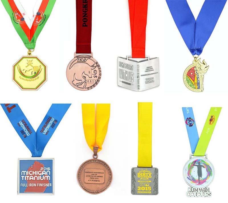 Custom Design Enamel Medals Gold Silver Bronze