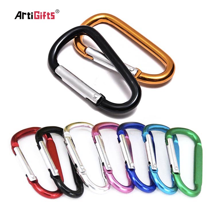 Gold Metal Carabiner Clip Key Ring Key Chain Key Charm Holder