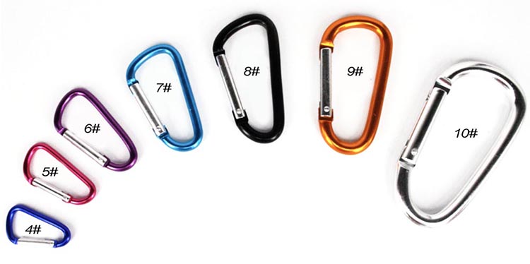 Stainless Steel Locking Promotional Carabiner Keychain Key Chain Wholesale