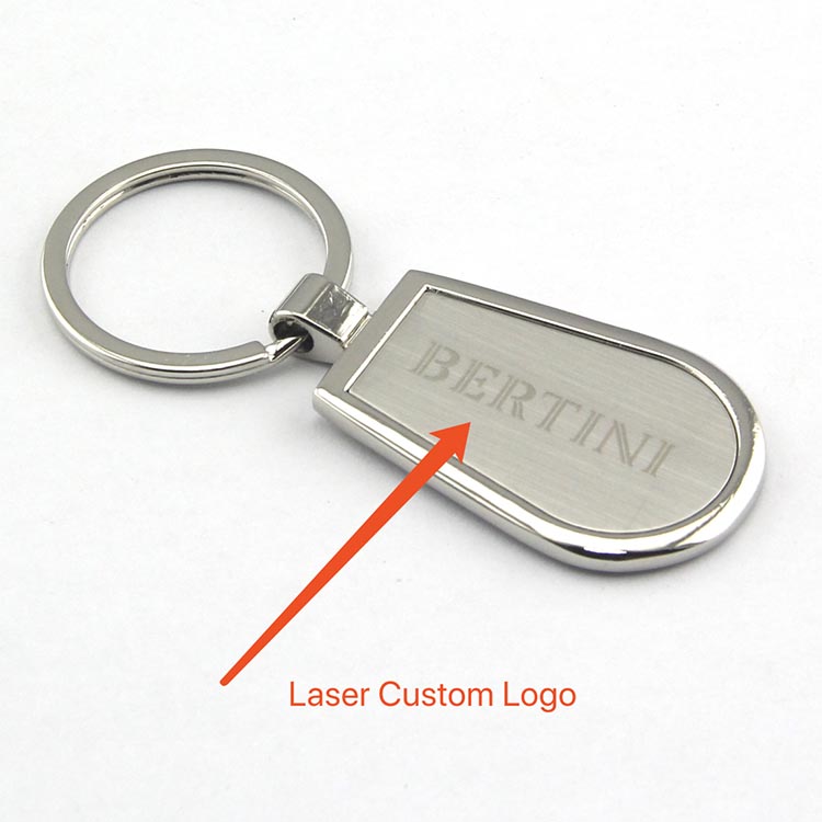 Blank Shiny Metal Keyring Keychain Printed Insert /Logo/Photo 25x25mm MF-25D 