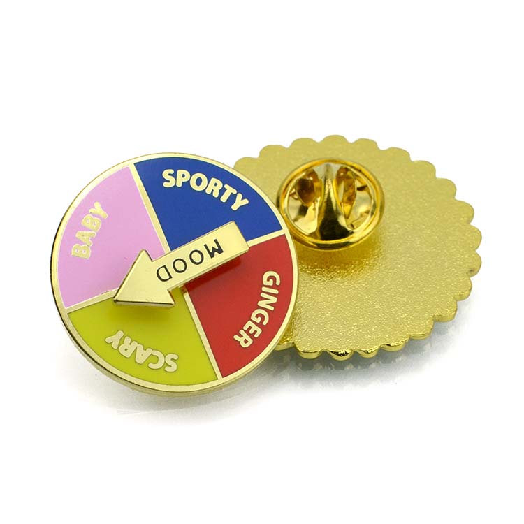 Gold Logo Enamaled Pins Manufacturering Hard Enamel Custom