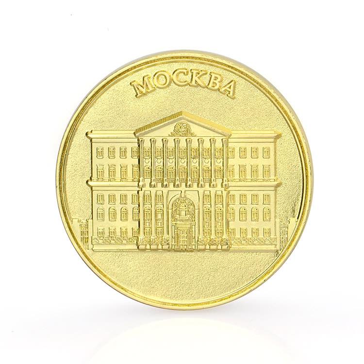 3D Gold Commerative Coin Medallion Custom Plated