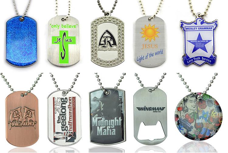 Custom Engraving Stainless Steel Blank Metal Sublimation Name Tag Necklace Dog  Tags - China Dog Tag and Military Dog Tag price