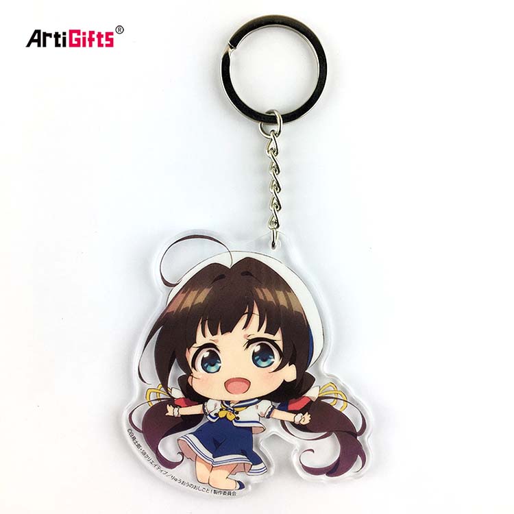 Artigifts Wholesale Custom Keychains Blanks Acrylic Key Chain Gifts