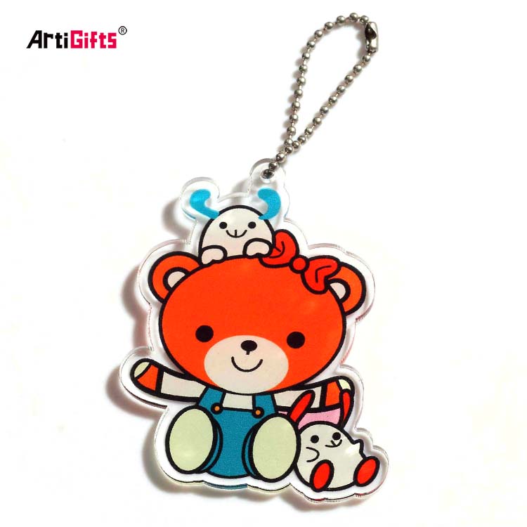 Artigifts Wholesale Custom Keychains Blanks Acrylic Key Chain Gifts