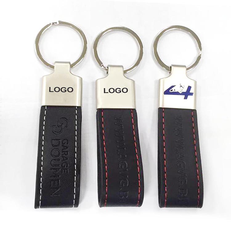 Custom Logo High Quality Pu Keyring Personalized Wholesale