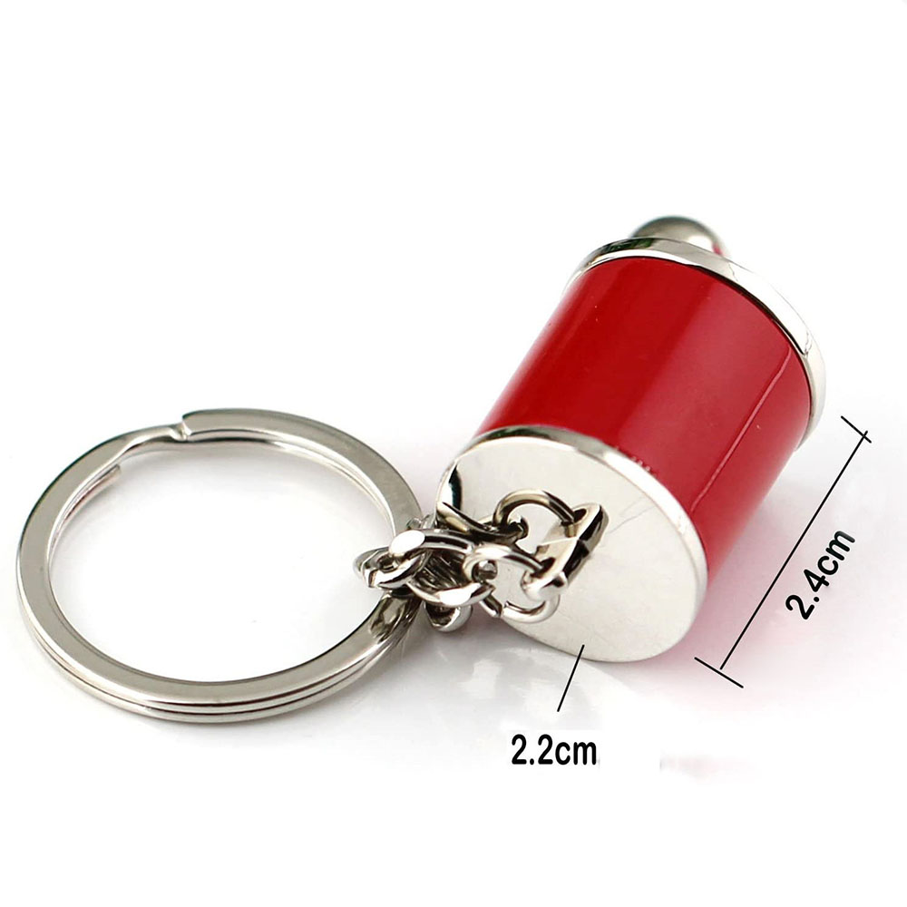 6 Speed Gear Shift Keychain, Key Chain Ring Fob Keyring