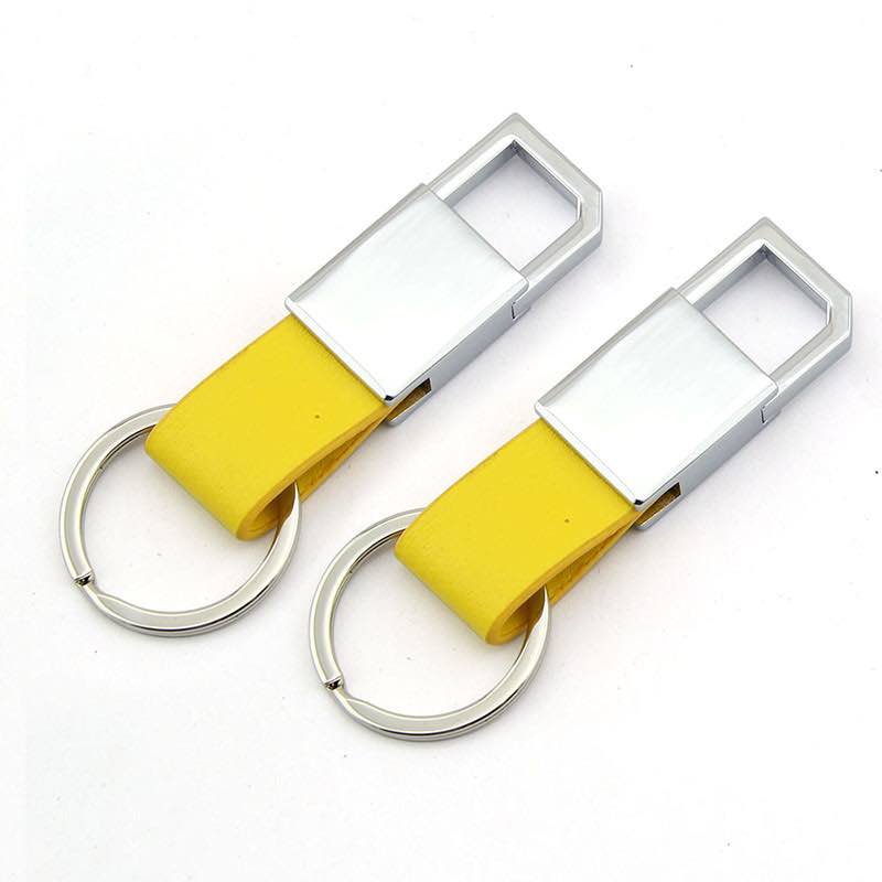 Promotional Multifunctional Metal Fashion Design Leather Carabiner Keychain