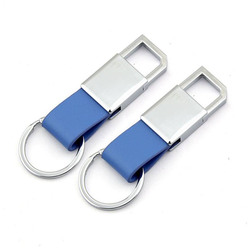 Promotional Multifunctional Metal Fashion Design Leather Carabiner Keychain