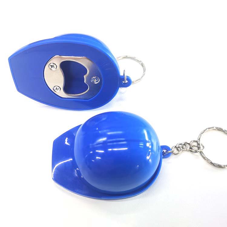 3D Helmet Keychain Metal Key Ring Cool Bottle Opener Keychain