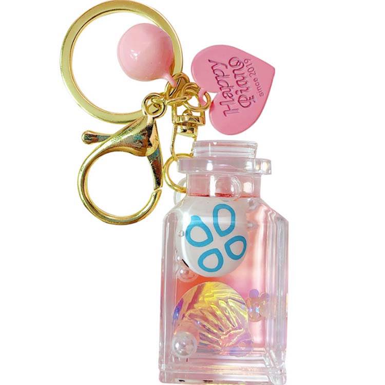 Floating Liquid Keychain Kawaii Keychain Cute Key Chain