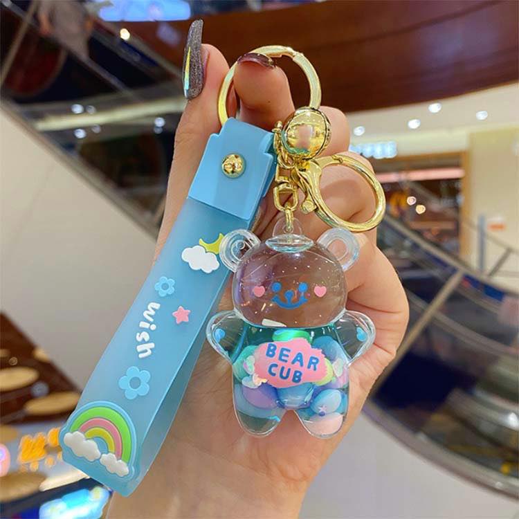 Floating Liquid Keychain Kawaii Keychain Cute Key Chain