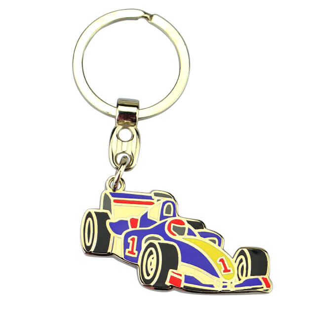 Wholesale Manufacturer Cute Metal Zinc Alloy Key Chains Cheap Custom Logo Enamel Car Keychain