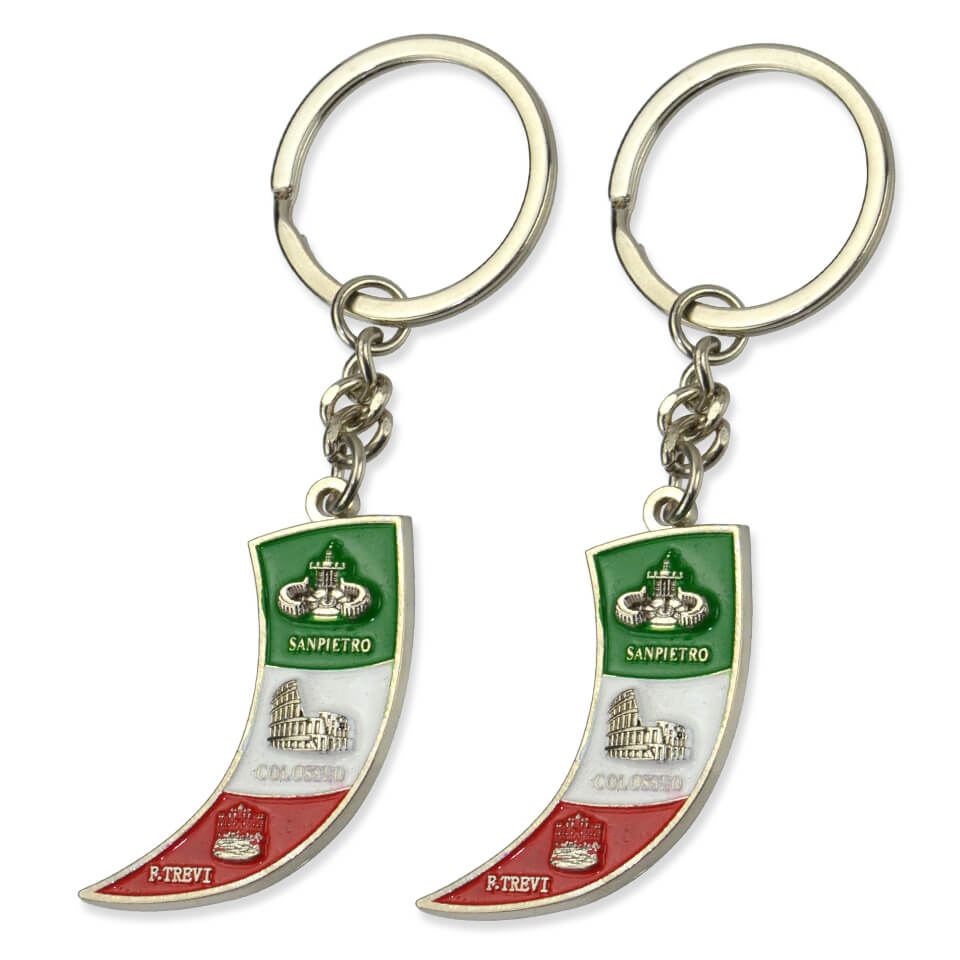 China Manufacturers Zinc Alloy Iron Metal Custom Personalized Enamel Keychains