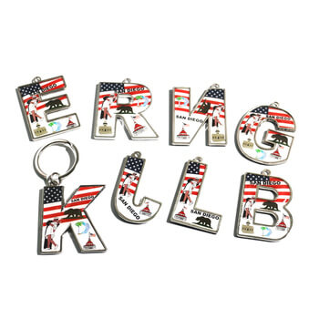 Wholesale Bulk Light Weight Blank Design Fashion Metal Custom Keyring Key Chains