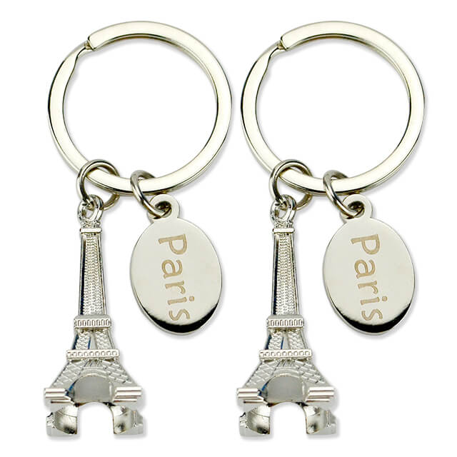 Wholesale Bulk Light Weight Blank Design Fashion Metal Custom Keyring Key Chains