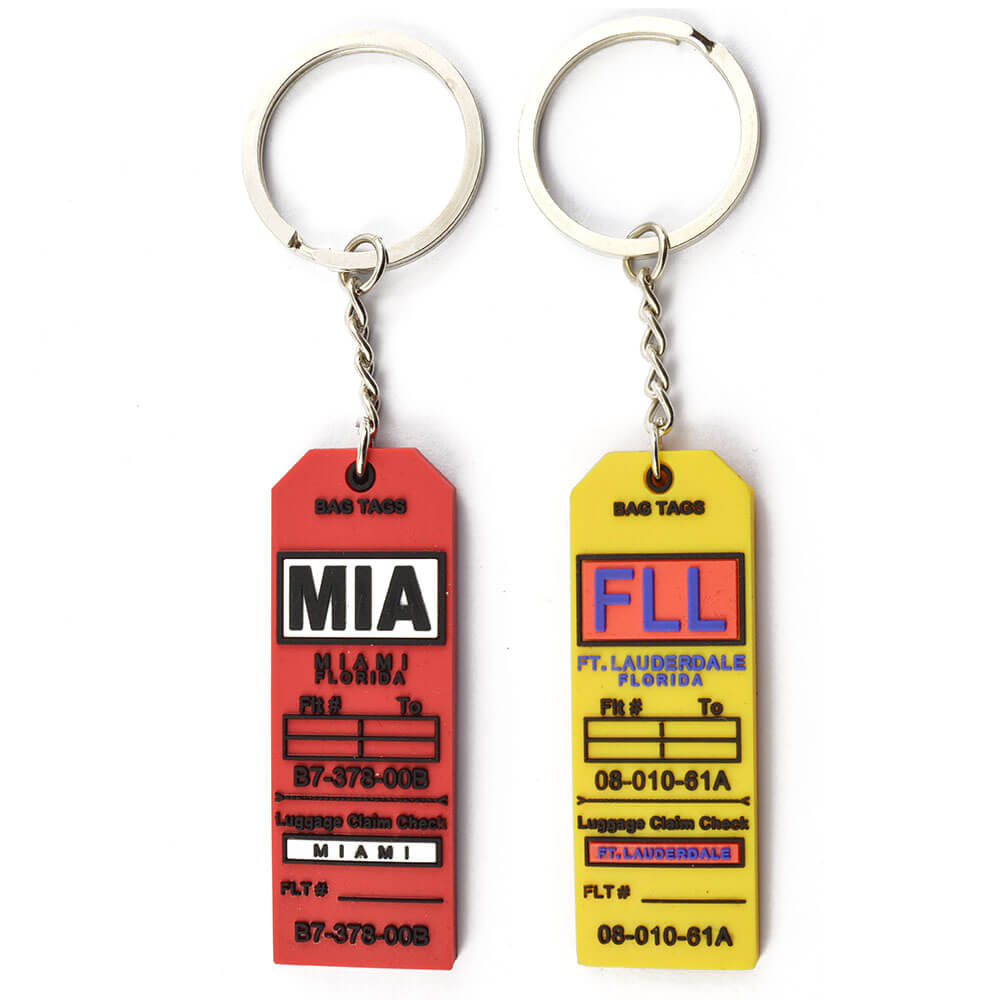 Promotional Gifts Custom Design Keychain Soft 2d Rubber PVC Key Chain