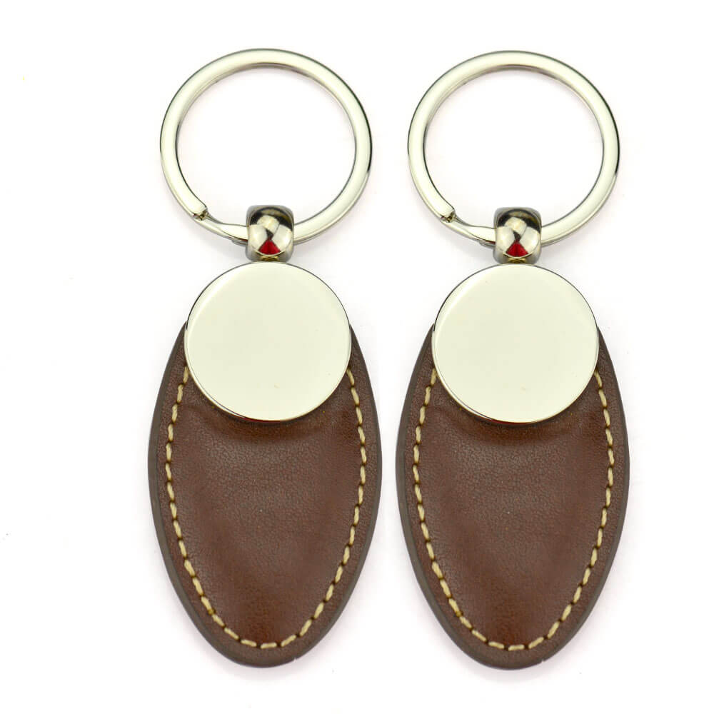 Factory Wholesale Luxury Brand Designer Leather Keychain