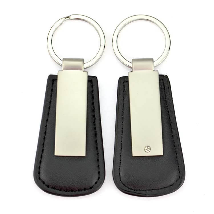 Personalized Logo Blank Faux Custom Luxury Car Pu Leather Keychain