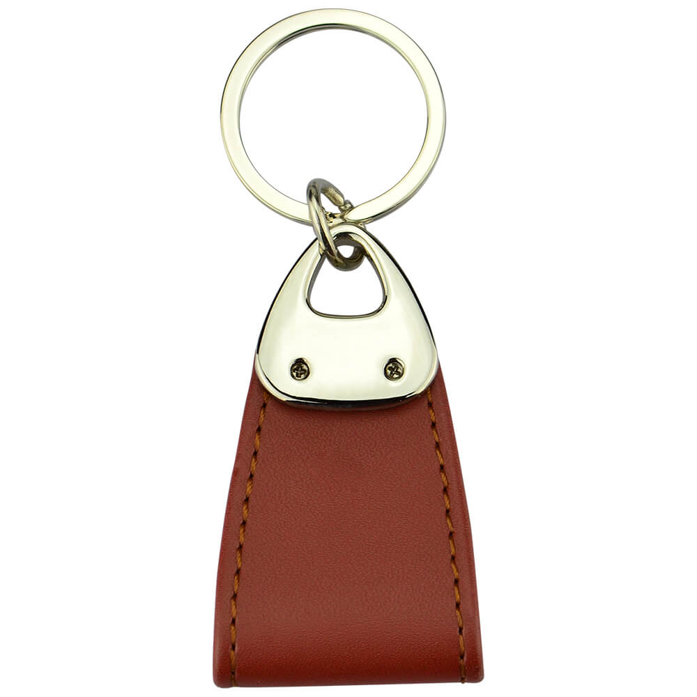 Factory Custom Leather Key Holder Pendant Retro Blank Luxury Pu Leather Keychain