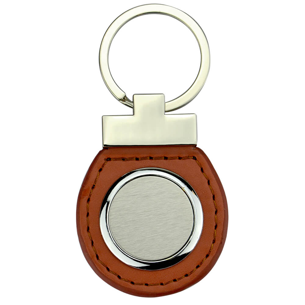 Blank Leather Keychain
