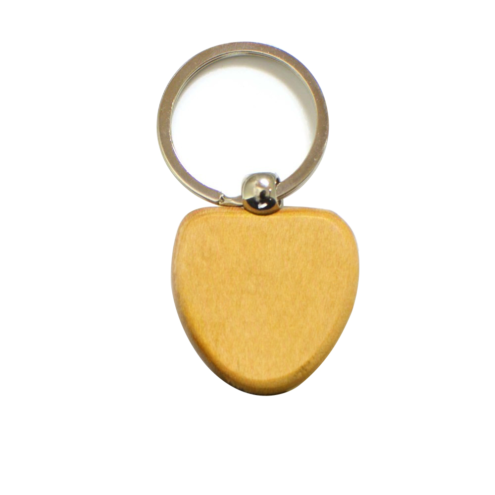 Wholesale Sublimation Wood Logo Accessories Blank Custom Wooden Keychain