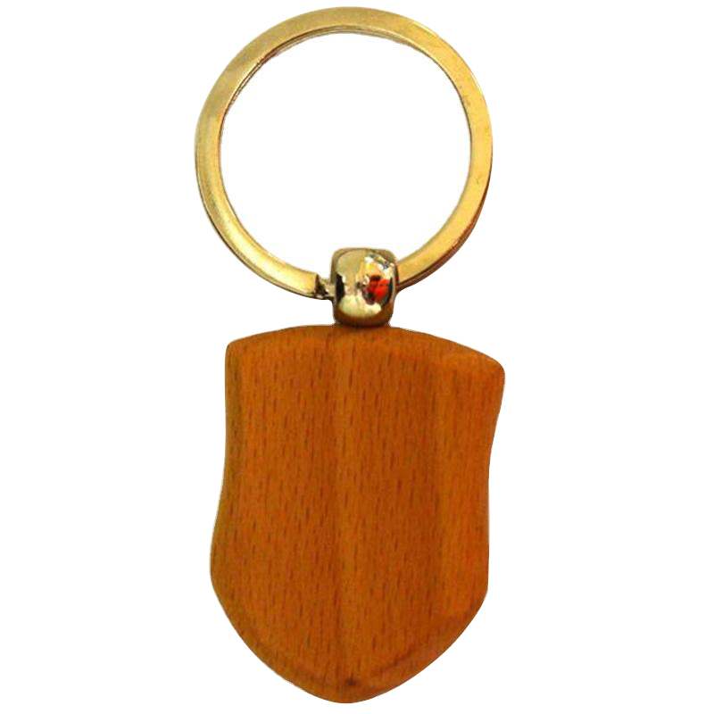 Wholesale Sublimation Wood Logo Accessories Blank Custom Wooden Keychain