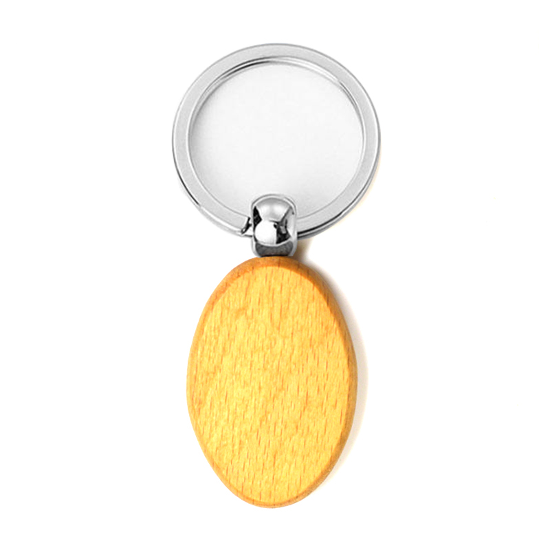 Sublimation Key Ring Heat Transfer DIY Printing Blank Wood Keychains