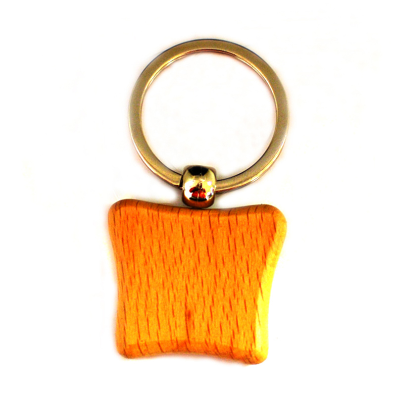 Wholesale Wood Logo Accessories Blank Custom Wooden Keychain