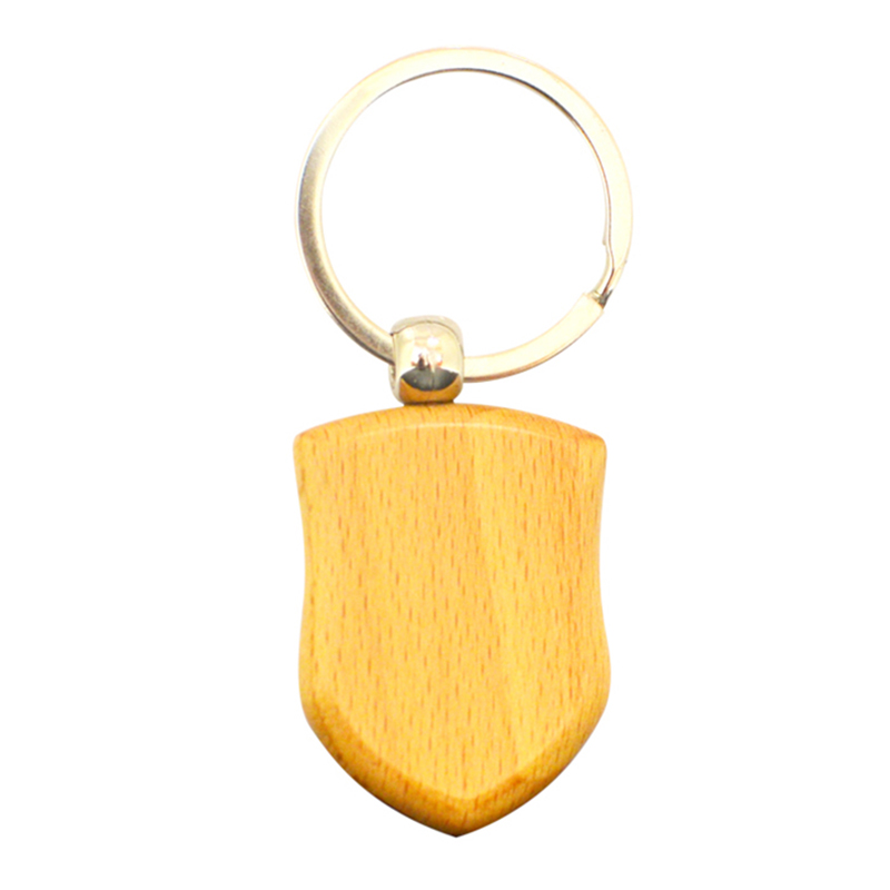 Wholesale Wood Logo Accessories Blank Custom Wooden Keychain