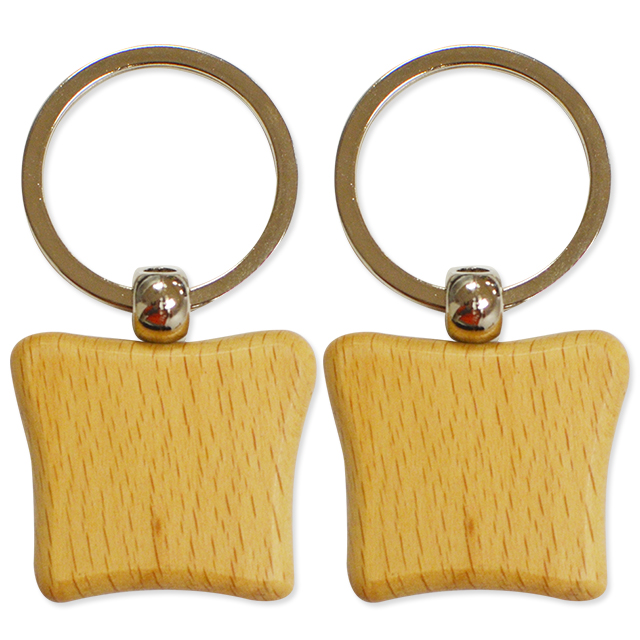 Custom Wood Rosewood Sublimation Blanks Wooden Key Chains For Laser Engraving
