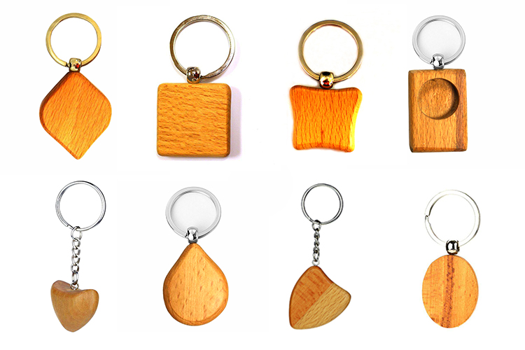 custom wooden keychain