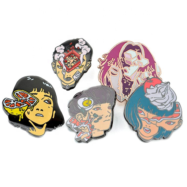 Manufacturer Customized Cute Cartoon Metal Security Badges Pin