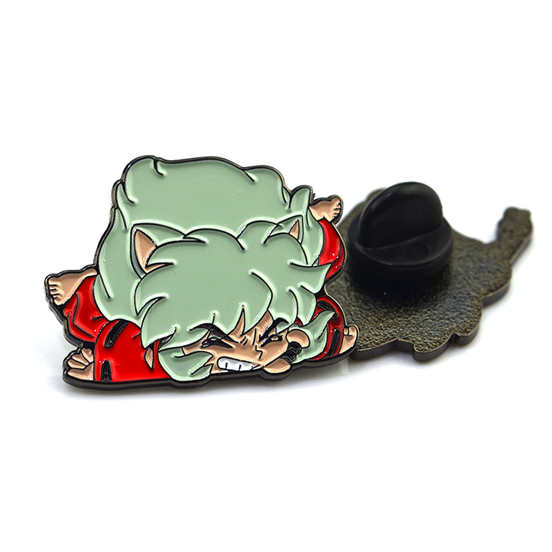 Custom Your Own Design Metal Hard Enamel Lapel Funny Pin Rubber Clutch Manufacturer Low Moq