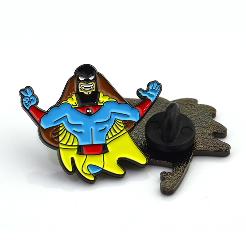 Custom Your Own Design Metal Hard Enamel Lapel Funny Pin Rubber Clutch Manufacturer Low Moq