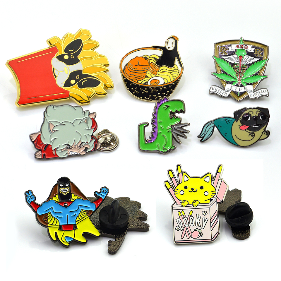 Souvenir Custom Logo Metal Hard Enamel Badge Decorative Lapel Pins for Clothes