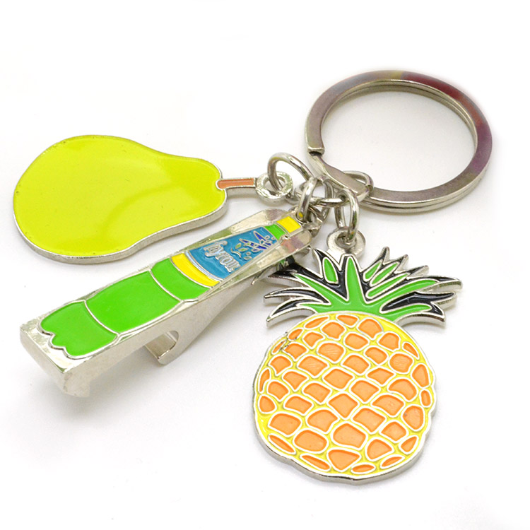 Manufacturer Custom Waterproof Metal Enamel Logo Exquisite Gifts Key Rings Keychain