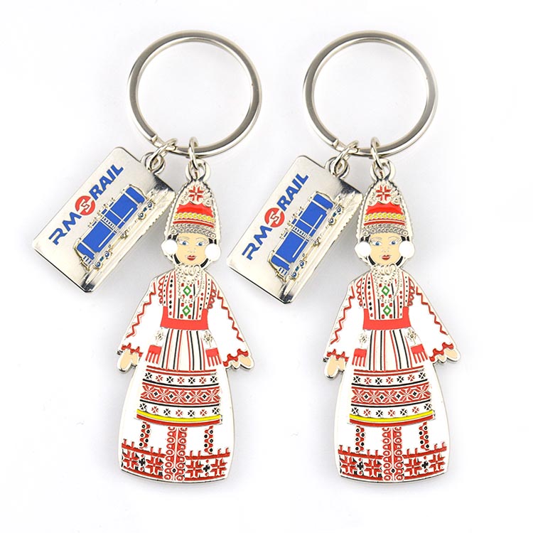 Wholesale Custom Metal Diy Keychain Accessories Cute Keychain Bulk Enamel Keychain Charms