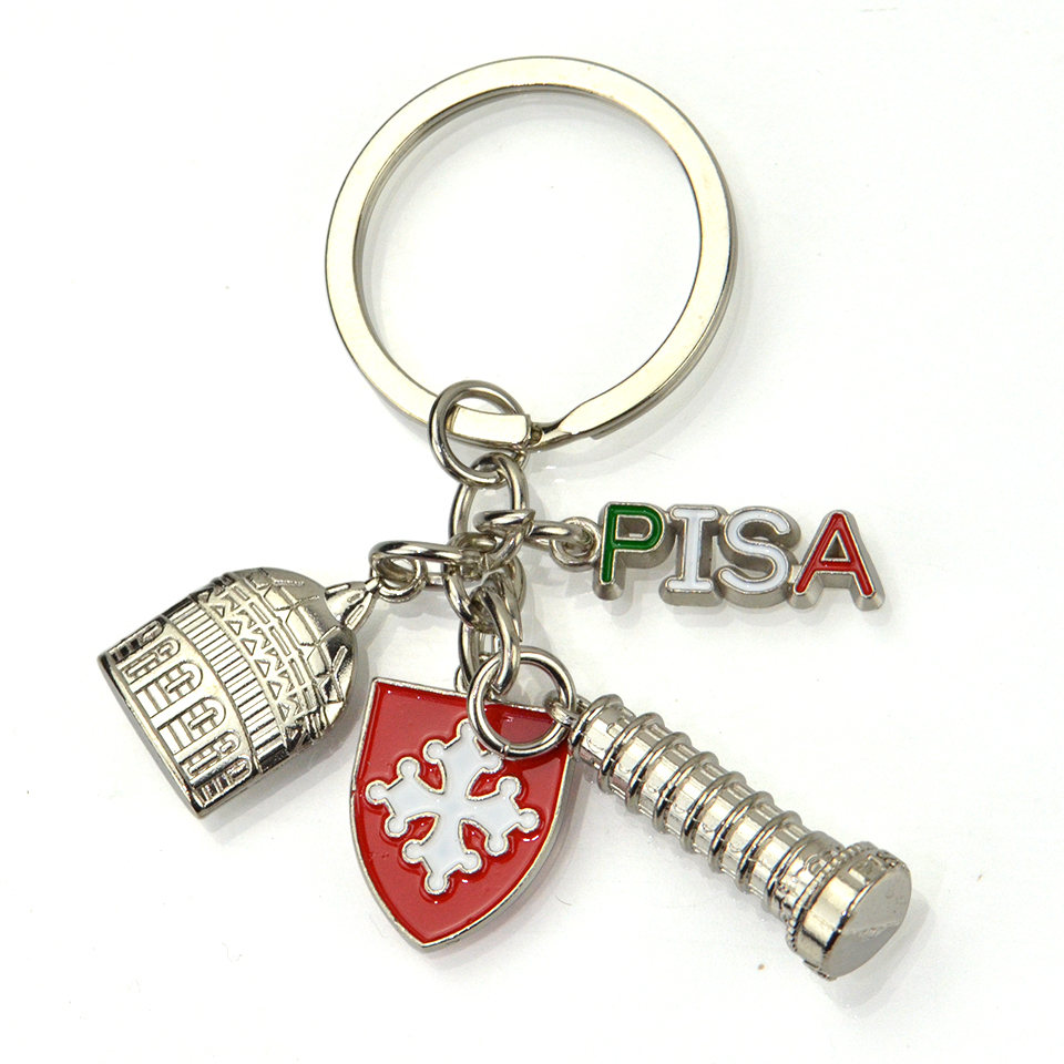 Custom Logo Promotional Soft Enamel Metal Keychain Light Oem Logo Keychain Accessories Stainless Steel