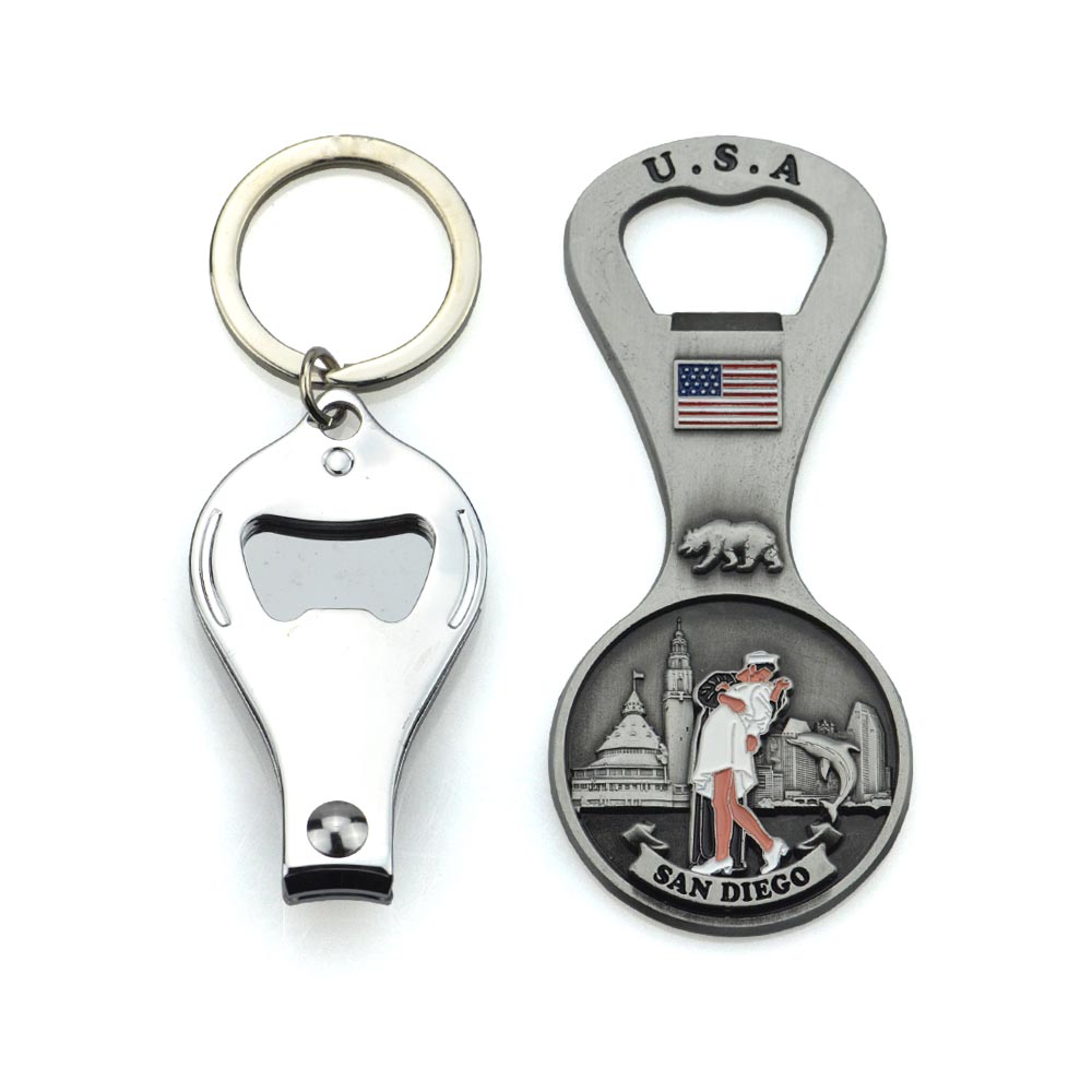 Wholesale Custom Bottle Opener Keychains No Minimum Sublimation Blanks Bottle Opener Keychain