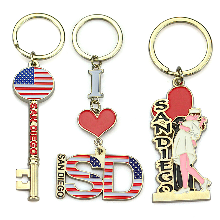 High Quality Keychain Ring Sublimation Keychain Blanks Aluminum